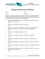 Free Download PDF Books, Generic Employee Evaluation Template