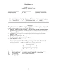 Free Download PDF Books, Skilled Laborer Employee Performance Evaluation Form Template