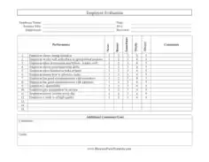 Free Download PDF Books, Weekly Employee Evaluation Template
