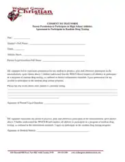 Free Download PDF Books, Athlete Drug Test Consent Form Agreement Template