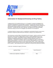 Free Download PDF Books, Authorization For Background Screening And Drug Testing Template