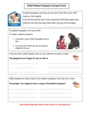 Free Download PDF Books, Child Patient Passport Consent Form Template