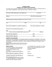 Consent Medical Form of Bsa Template