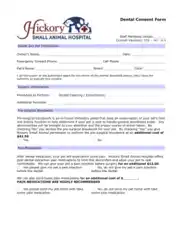 Free Download PDF Books, Dental Consent Form Sample Template