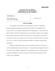 Department of The Treasury Comptroller of The Currency Consent Template
