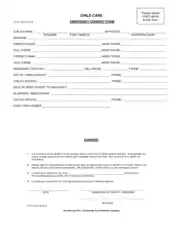 Free Download PDF Books, Emergency Child Medical Consent Form Template