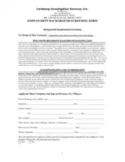 Free Download PDF Books, Employee Background Screeing Form Template