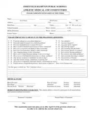 Free Download PDF Books, Essexville Hampton Public Schools Athletic Medical and Consent Form Template