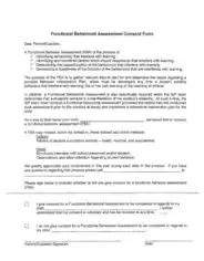 Free Download PDF Books, Functional Behavior Assessment Consent Form Template
