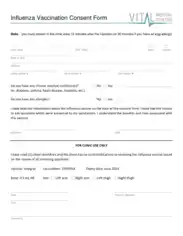 Free Download PDF Books, Influenza Vaccination Consent Form Sample Template
