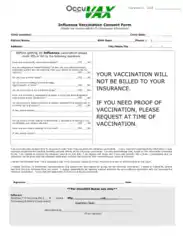 Influenza Vaccination Consent Form Template