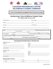 Free Download PDF Books, International Travel and Medical Consent Form Template