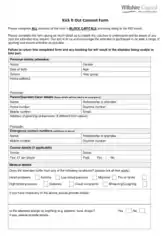 Medical Consent Form Free Template