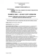 Free Download PDF Books, Oral Consent with Short Form Written Consent Template