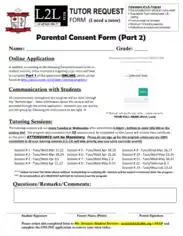 Free Download PDF Books, Parental Consent Form Part Template