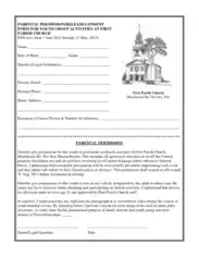 Free Download PDF Books, Parental Permission Consent Form Template