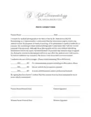 Free Download PDF Books, Patient Photo Consent Form Template