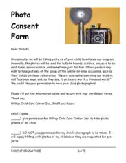 Free Download PDF Books, Photo Consent Form For Child Care Template