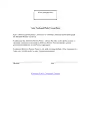 Free Download PDF Books, Printable Video Consent Form Template
