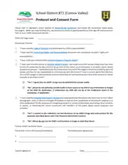Protocol And Consent Form Template