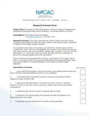 Free Download PDF Books, Research Project Consent Form Template