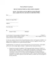 Free Download PDF Books, Revocation Special Education Form Template