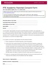 Free Download PDF Books, Sample Academic Parental Consent Form Template