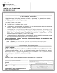 Sample Parent or Guardian Consent Form Template