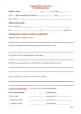 Free Download PDF Books, School Parental Consent Form Template