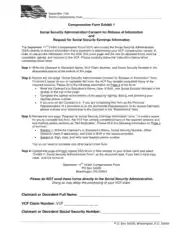 Social Security Administration Consent Form Template