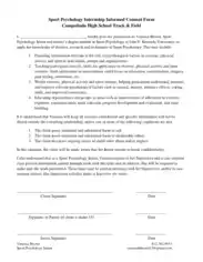 Free Download PDF Books, Sport Psychology Internship Informed Consent Form Template