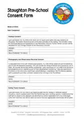 Free Download PDF Books, Stoughton Preschool Consent Form Template