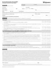 Vaccine Administration Record Informed Consent for Vaccination Template
