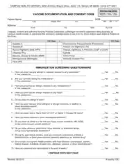 Vaccine Documentation and Consent Form Template