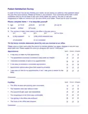 Free Download PDF Books, Patient Satisfaction Survey Form Template