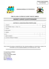 Free Download PDF Books, Questionnaire Survey Form Sample Template