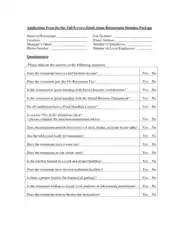 Free Download PDF Books, Restaurant Survey Questionnaire Form Template