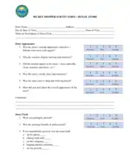 Retail Product Survey Form Template