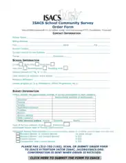 School Community Survey Order Form Template