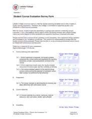 Free Download PDF Books, Student Course Evaluation Survey Form Template