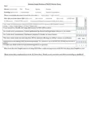 Student Services Survey Form Template