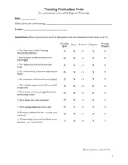 Free Download PDF Books, Training Evaluation Survey Form Template