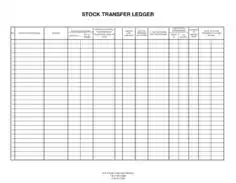 Free Download PDF Books, Stock Transfer Ledger Template