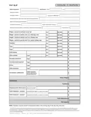 Free Download PDF Books, Pay Slip In Pdf Template