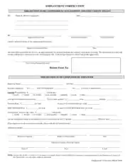 Employee Verification Form Template