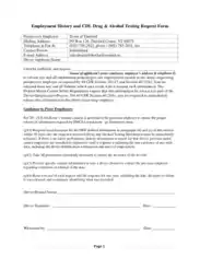 Free Download PDF Books, Employment History Request Form Example Template