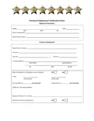 Free Download PDF Books, Previous Employment Verification Form Template