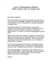 Sample Employment Recommendation Letter Template