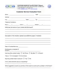 Free Download PDF Books, Customer Service Evaluation Form Format Template