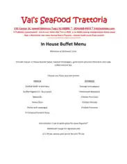 Free Download PDF Books, Catering In House Buffet Menu Proposal Template